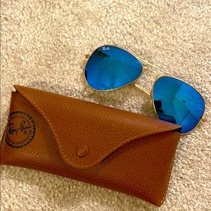 Ray-Ban aviator blue sunglasses